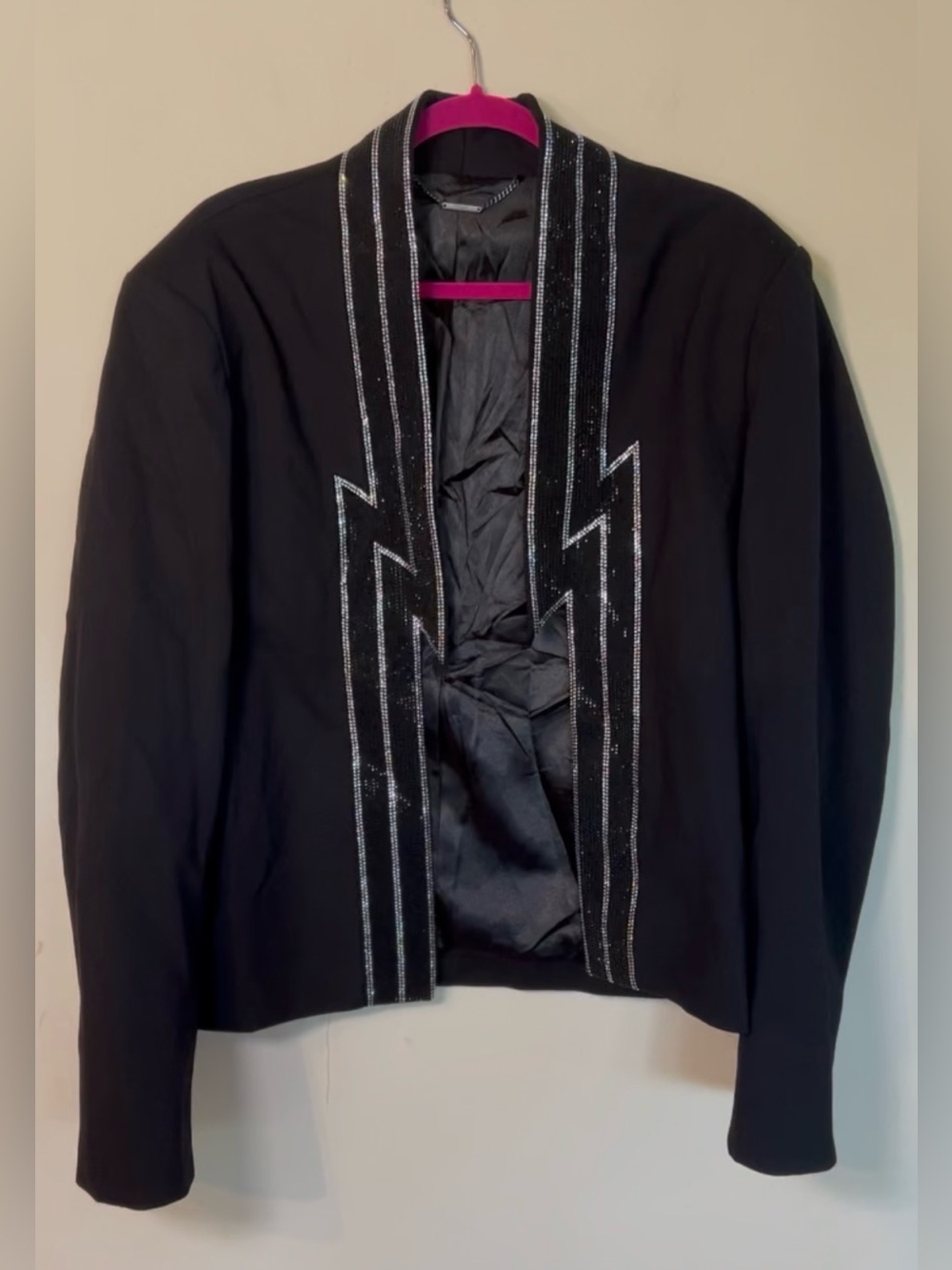 Black Sparkly Performance Stage Jacket Blazer Men’s size XXL